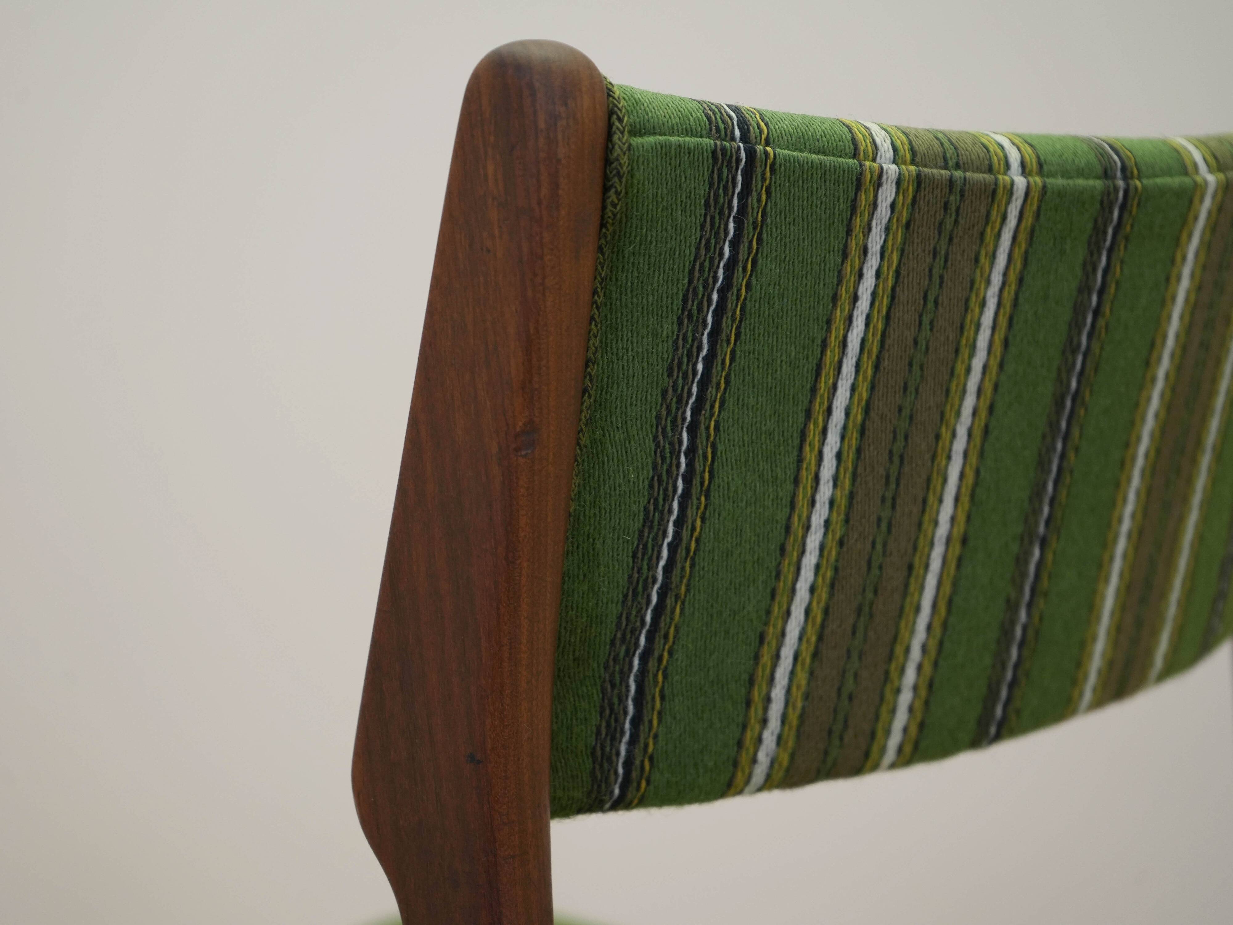 Set of two teak chairs, Danish design, 1970s, made in Denmark