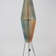 Big mid-century Space Age floor lamp "Rocket" Czechoslovakia / 1960s