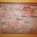 Vidal-Lablache 50s educational wall map