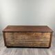 Large carved wooden chest, Renaissance style, 19th century