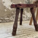 Handcrafted tripod stool