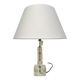 Glass and metal table lamp, Adnet 1970 spirit