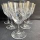 6 verres à eau - cristal taillé – cristalleries royales de champagne