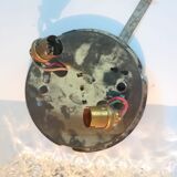 Cast glass ceiling lamp