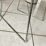 Pair of Harry Bertoia chair for Knoll vintage chrome steel 80s