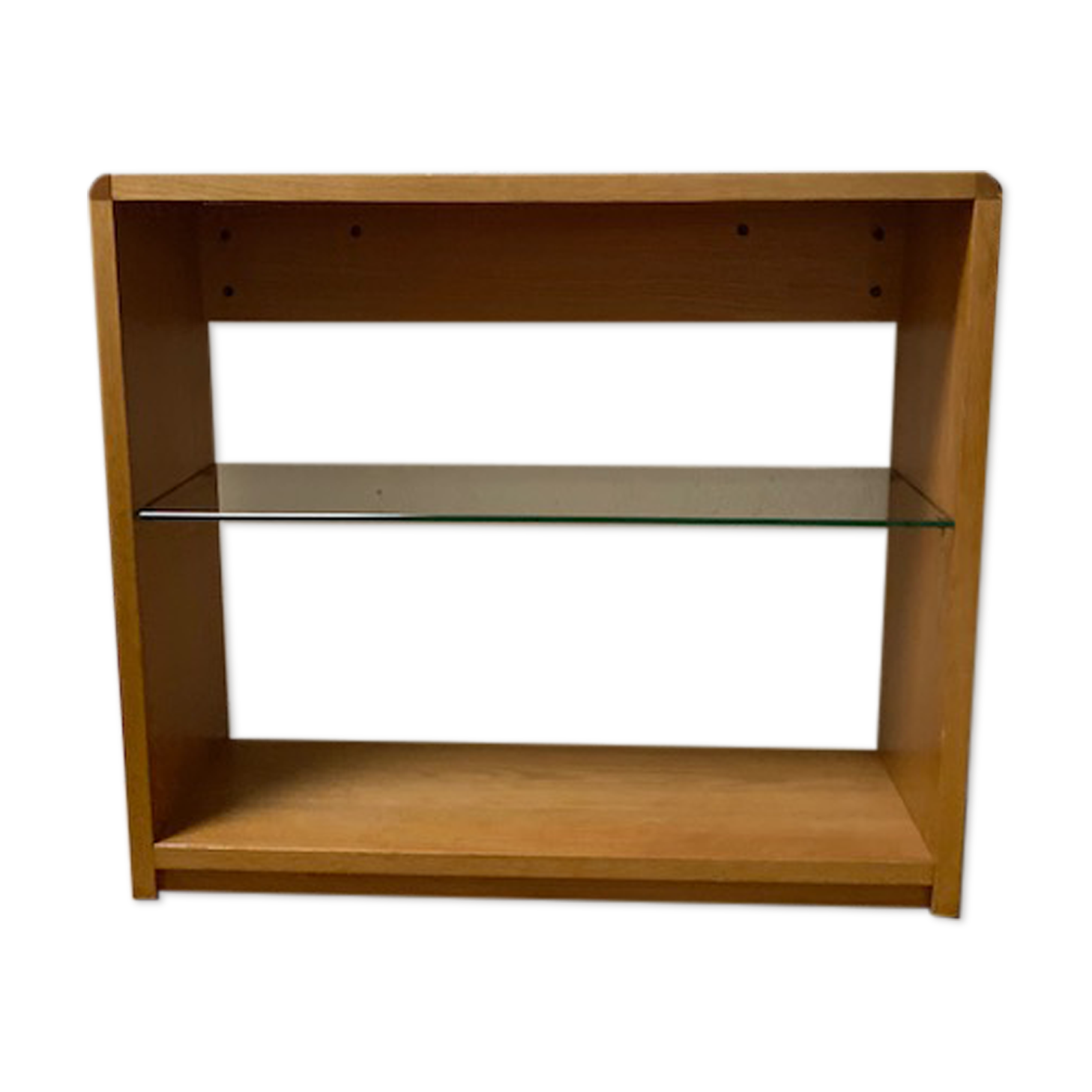 Wood and glass console