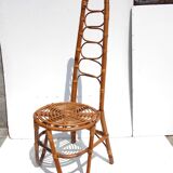 Two Dirk Van Sliedregt rattan chairs,1950s