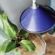 Vintage blue enamelled sheet metal suspension