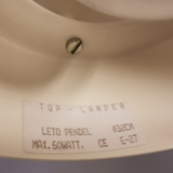 Danish design hanging lamp, from the 80s, produced by Top-Lamper