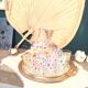 Service à liqueur 1950 décor géométrique