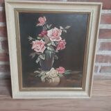 Painting bouquet of roses