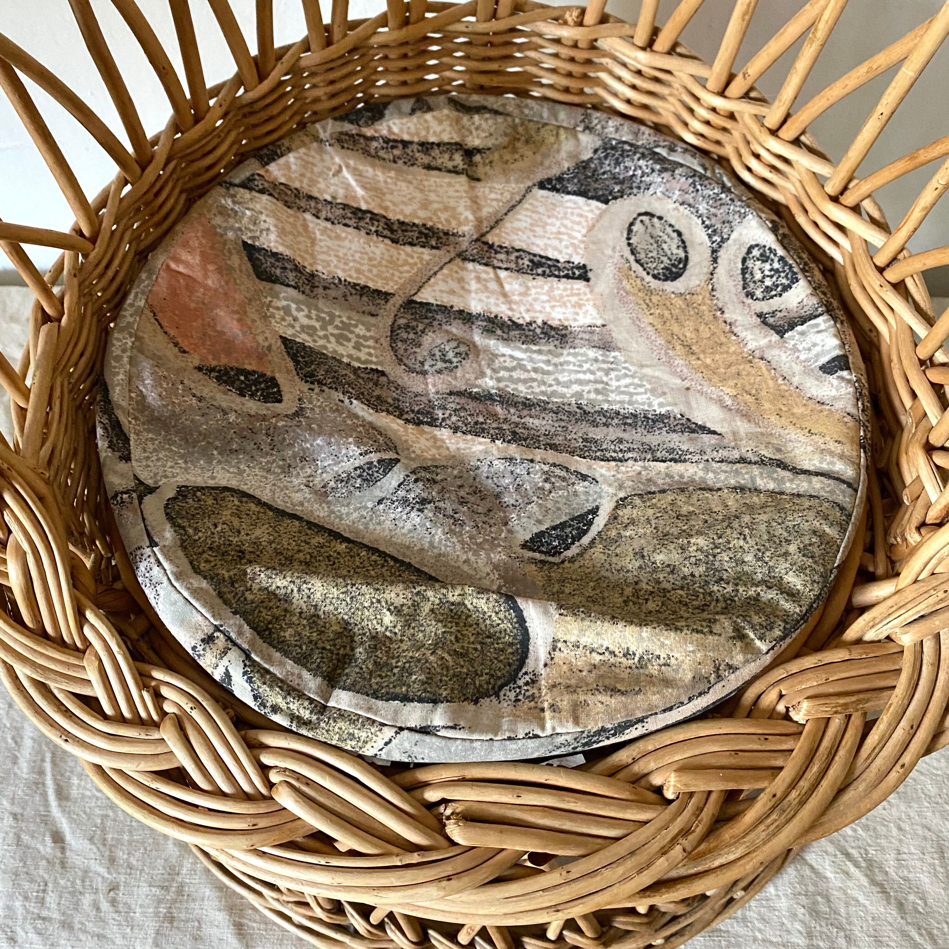 Vintage rattan armchair for children