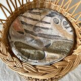 Vintage rattan armchair for children