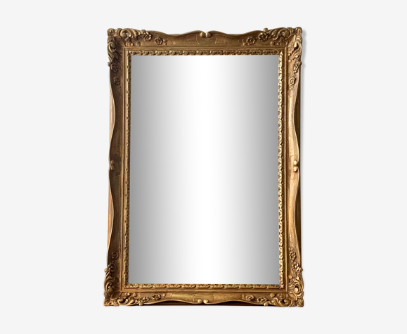 Miroir mural doré vintage