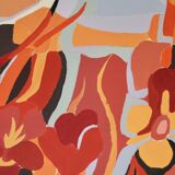 Psychedelic canvas, painting, 70s