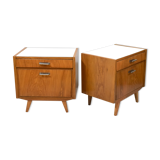 Paire de chevets 1950