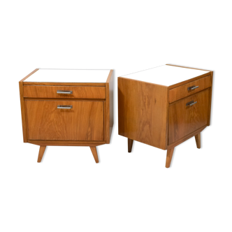Paire de chevets 1950
