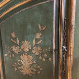 Buffet de chasse de style Louis XIV à double évolution en bois peint