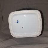 Floral blue decor Asian vase