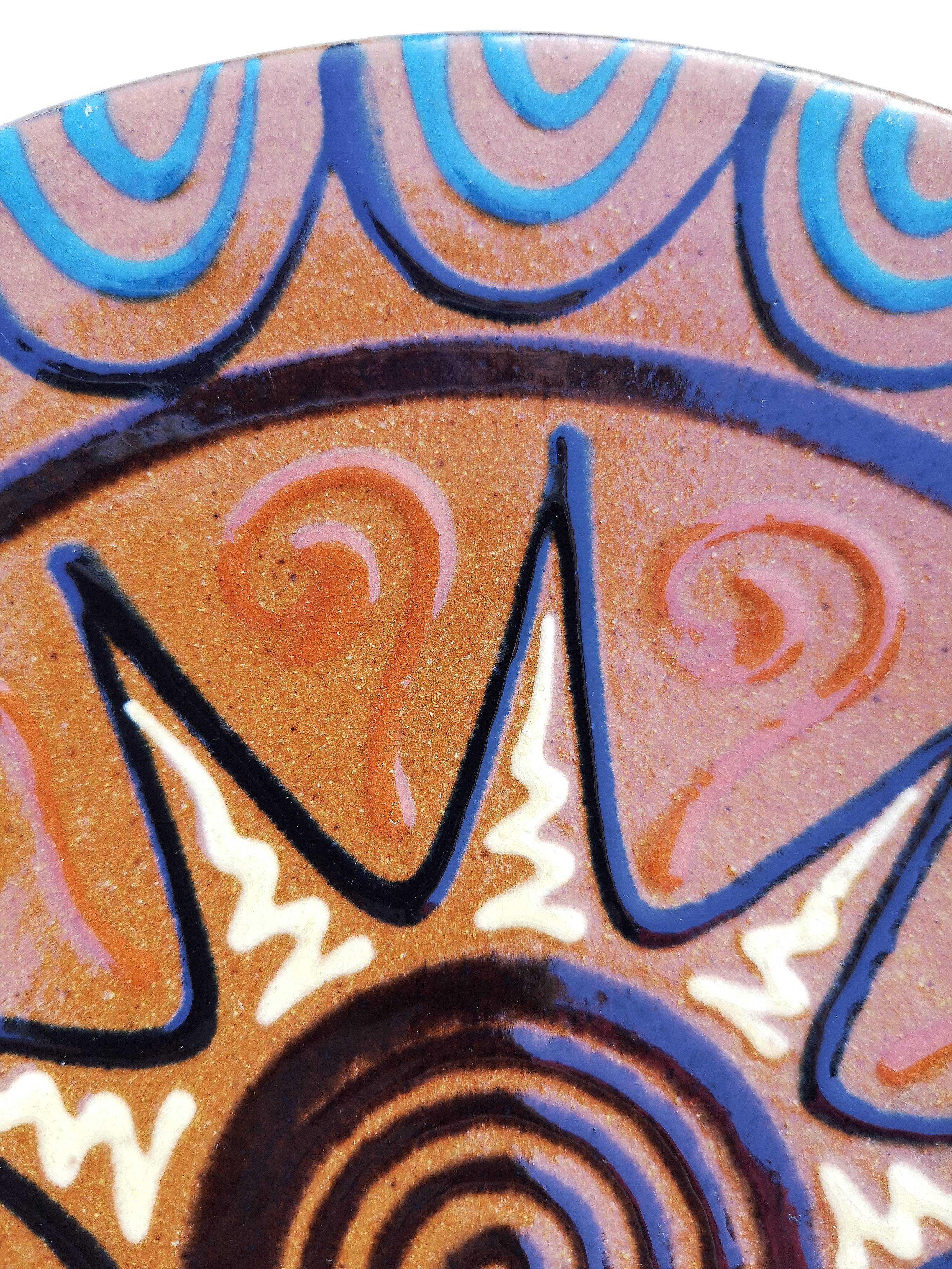 Plates, Puygdemont ceramics, vintage