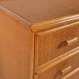 Commode en rotin