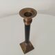Antique brass and metal candle holder
