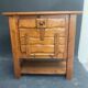 Vintage pine brutalist furniture