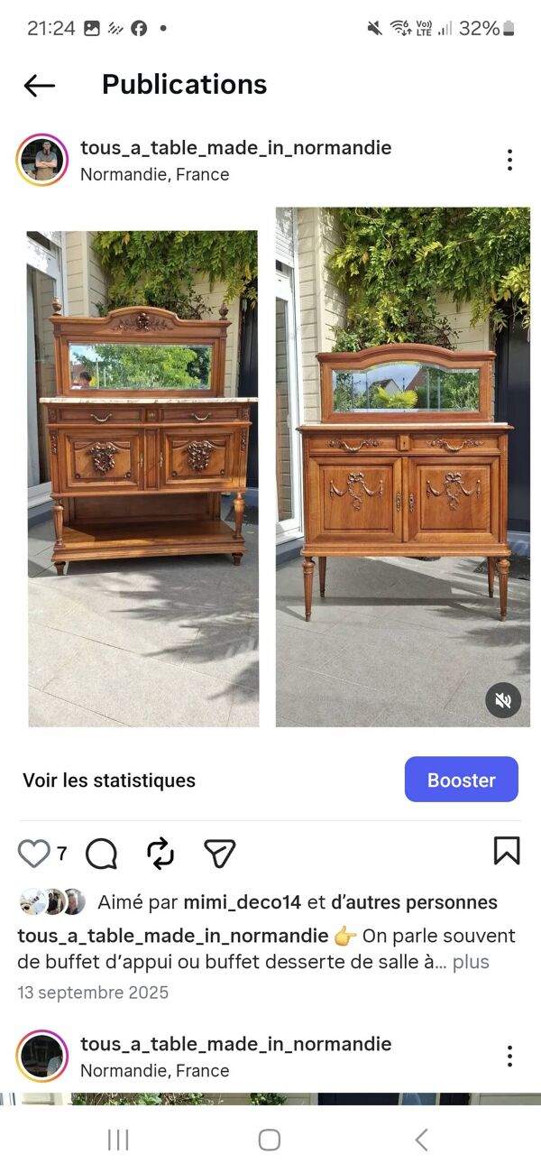 Buffet Desserte Louis XVI