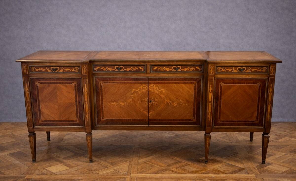 Marquetry Venetian enfilade – Louis XVI style