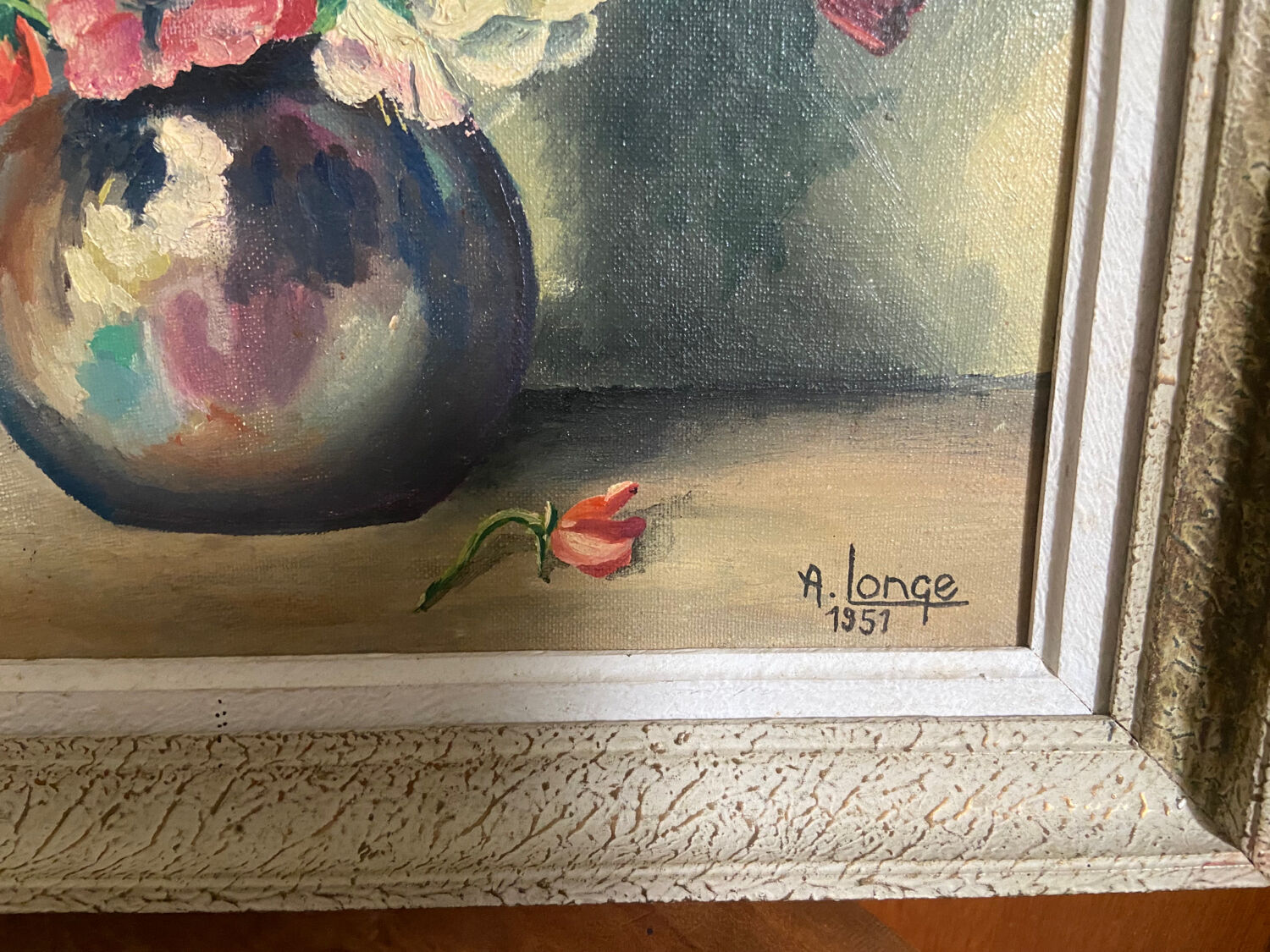 Oil on canvas vintage