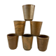 Set of 6 digoin Sarreguemines sandstone glasses