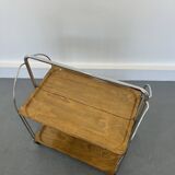 Mid-century foldable serving trolley from bremshey solingen,1950s