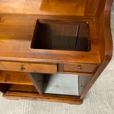 vintage 1970s walnut entrance locker room
