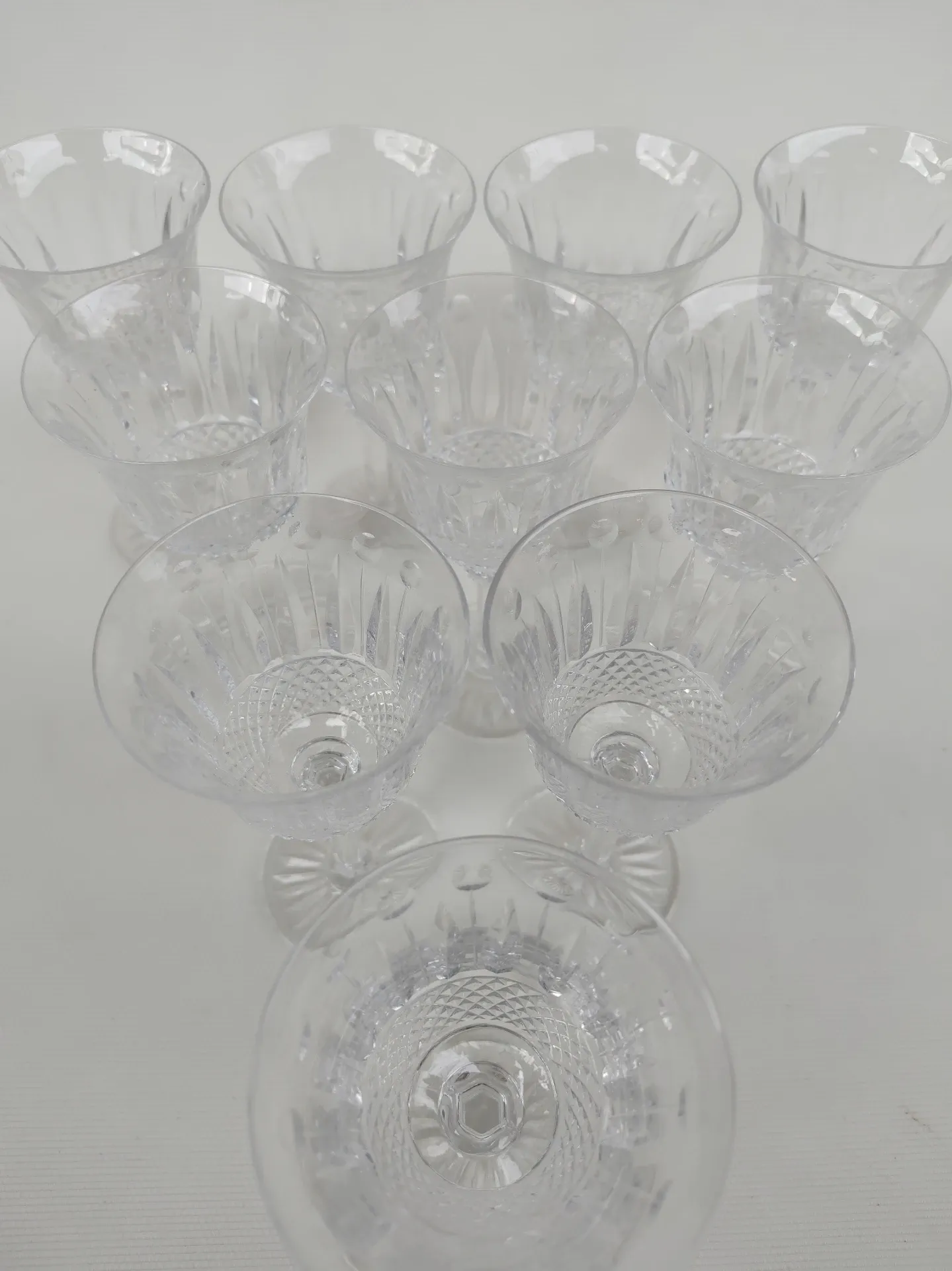 10 crystal glasses from Saint Louis, Tommy model, 15 cm.
