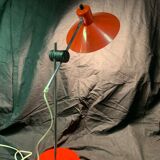 Desk lamp design 1970 pop orange