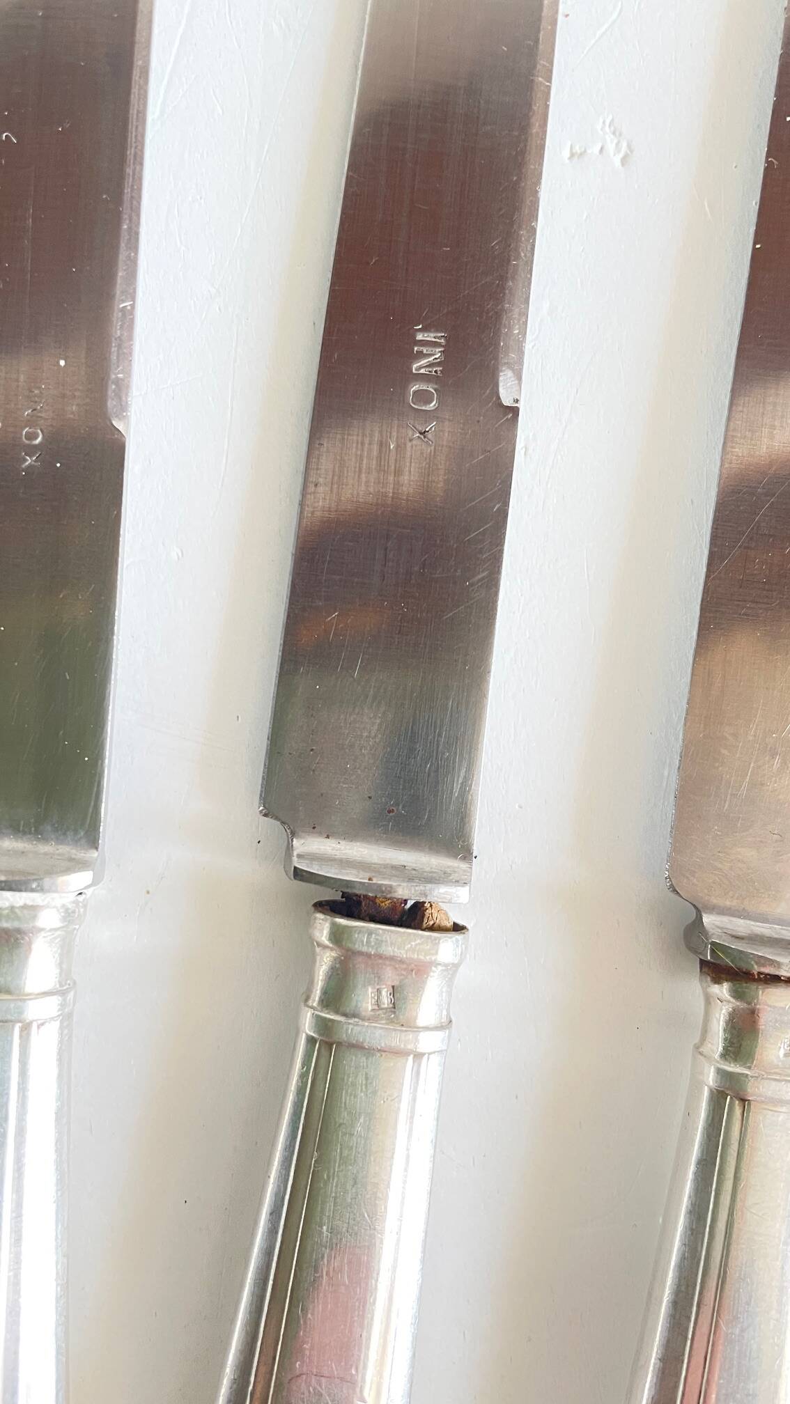 6 Art Deco Dessert Knives