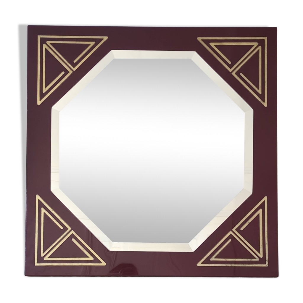 Miroir Incrustation Os Camel - Design Moderne Fait Main En Inde