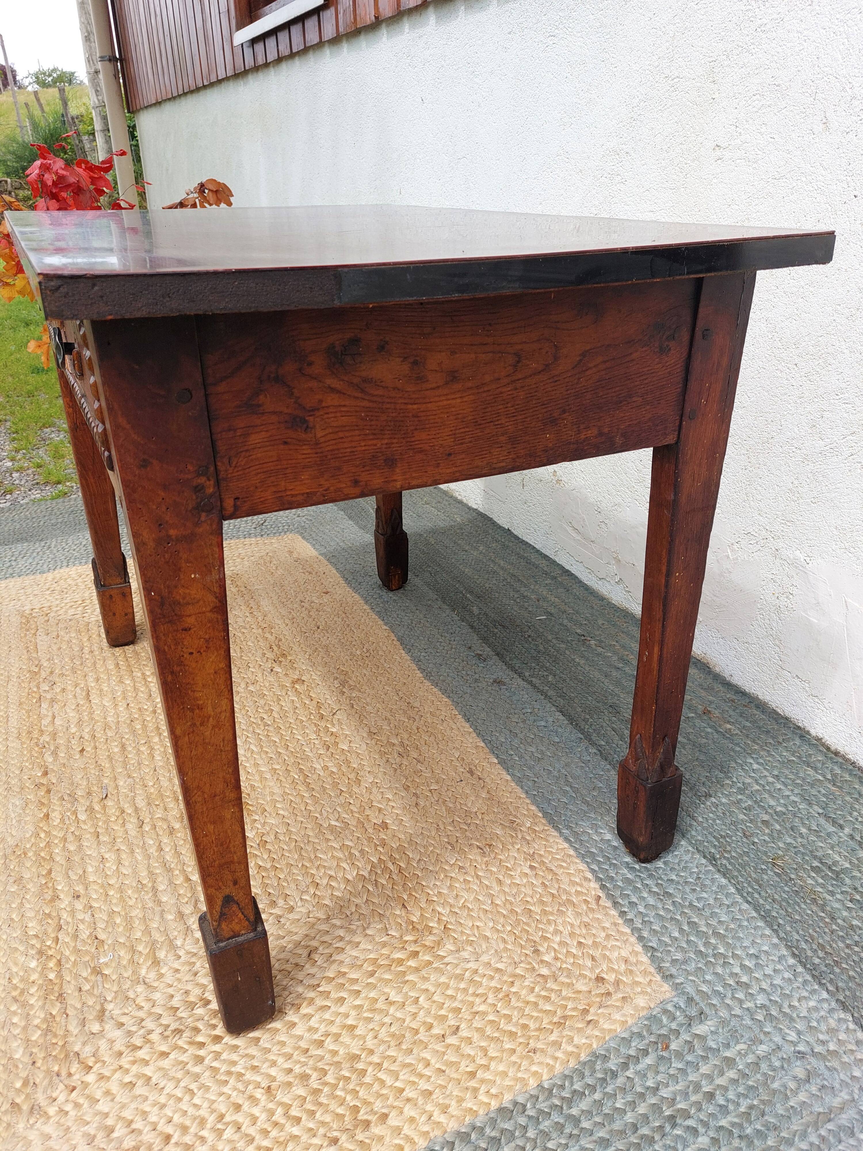 brutalist wooden table