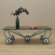 Glass coffee table, Italian design, 1970s, manufactured in Italy