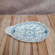 Ravier ancien anglais L. Straus & Sons – décor bleu Imperial