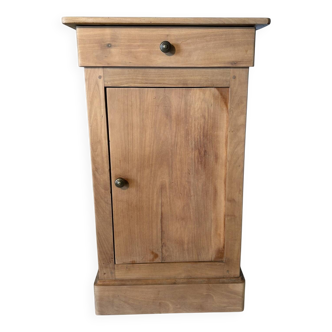 Chevet, meuble de rangement en bois naturel