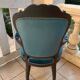Duck blue convertible armchair