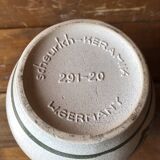 Old ceramic vase Scheurich Keramik beige vintage germany flower decor