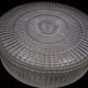 Cast glass ceiling