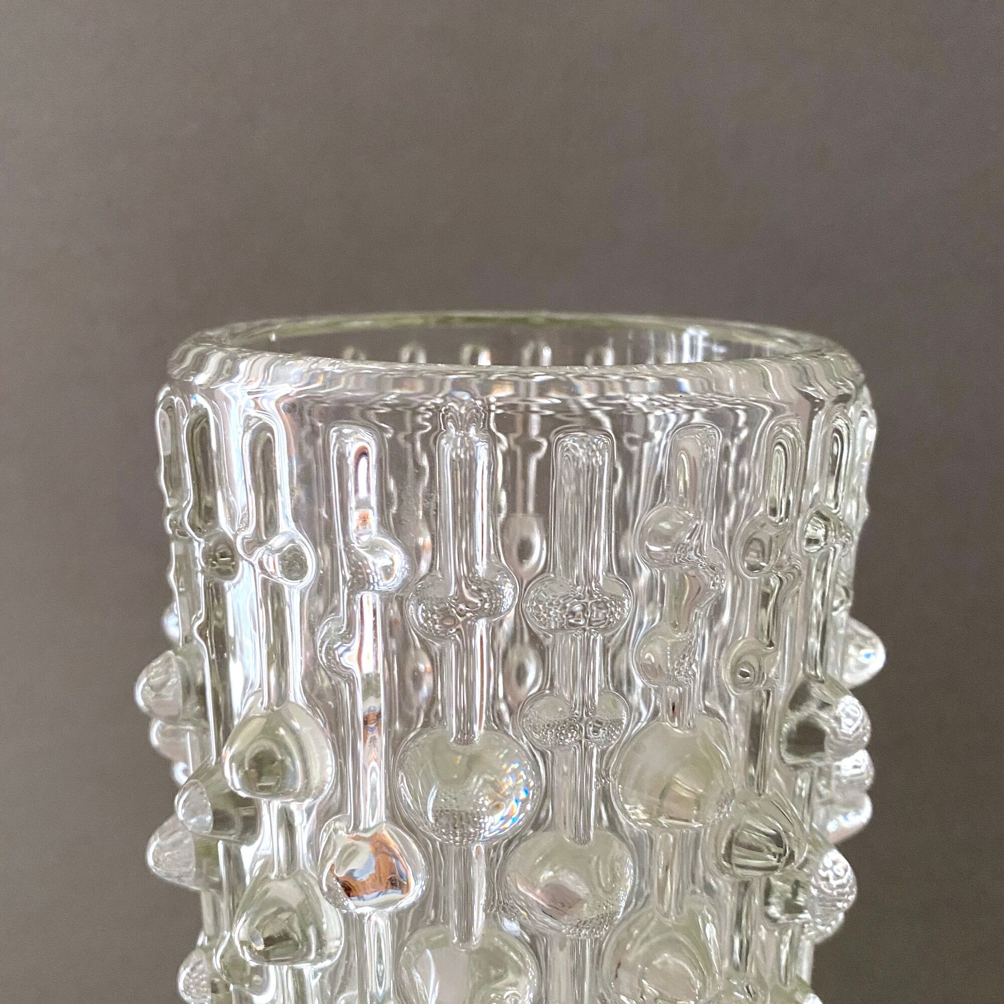 Candle Wax vase by Frantisek Peceny ed. Sklo Union, 1970s