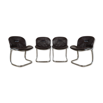 4 chairs "Sabrina" by Gastone Rinaldi for Rima