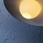 German opaline and metal pendant light, 1960s