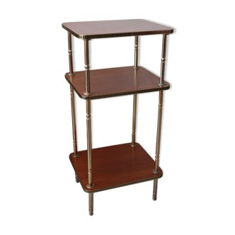 60s teak and brass table