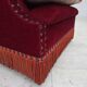 1970s, Danish armchair, furniture velour, ash wood legs.