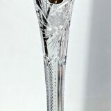 Large Bohemian Crystal Vase - Tom Model - Czechoslovakia